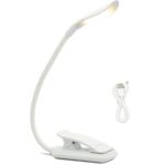 8027D-2 7 Beads LED Eye Protection Lectura Plegable Libro Clip Luz, Blanco, Negro - Imagen 2