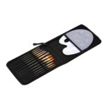12 PCS / Set Juego de pinceles de aceite de gouache multifunción con raspador de paleta de bolsa de almacenamiento, 12 PCS/Set Oil Brush Set
