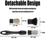 Cepillo de nailon para limpieza de aire acondicionado interior de coche, 3pcs / set Nylon Brush - Imagen 3