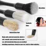 Cepillo de nailon para limpieza de aire acondicionado interior de coche, 3pcs / set Nylon Brush - Imagen 4