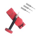 3 removedores de pasadores de enlace de correa de reloj de altura ajustable de metal, No.2068 Adjusting Repair Tool Red