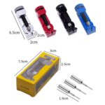 3 removedores de pasadores de enlace de correa de reloj de altura ajustable de metal, No.2068 Adjusting Repair Tool Black - Imagen 3