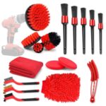 Cepillo de limpieza para lavado de autos Guantes impermeables para lavado de autos, 18 PCS / Set