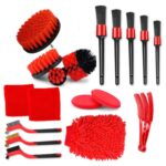 Cepillo de limpieza para lavado de autos Guantes impermeables para lavado de autos, 18 PCS / Set - Imagen 2