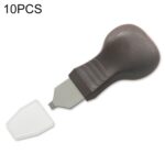 10 abridores de reloj con cuchilla para tapa trasera de reloj, estilo:, Brown Narrow Mouth
