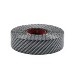 Tira anticolisión para parachoques de coche de 6 m, Carbon Fiber Black 3cm