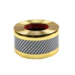 Tira anticolisión para parachoques de coche de 6 m, Two-color Gold 7cm