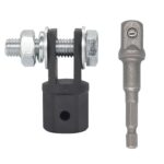 TO-OL007 Adaptador de gato de tijera para automóvil + poste de bola de acero, TO-OL007