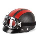 BSDDP A0318 PU Casco Con Gafas, One Size