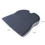 QFC040 Cojín de asiento de coche de espuma viscoelástica engrosada en forma de U, Negro, Gris - Imagen 3