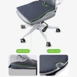 QFC040 Cojín de asiento de coche de espuma viscoelástica engrosada en forma de U, Negro, Gris - Imagen 4