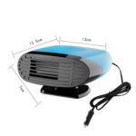 Mini calentador de coche descongelador de nieve, 24V Blue - Imagen 2