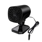 Desempañador de calentador de coche portátil de 12 V, Negro, Blanco