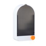 Jabonera de drenaje montada en la pared del baño del hogar de 2 piezas con tapa, White Gray, White Orange, Pink White, Green Gray