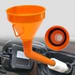 Embudo de plástico con filtro de banda de mano libre CY12 de 10 piezas, Handband Filter Plastic Funnel