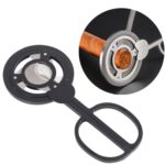 C889 Cortapuros redondo de acero inoxidable para molino de viento, Black, Gold
