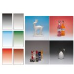 54 x 83 cm Gradient Morandi Película de doble cara Photo Props Papel de fondo, Red / Gold Brown, Blue /Green, Deep Gray / Light Gray - Imagen 2