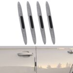 Tira anticolisión de silicona antiestática para puerta de coche de 4 piezas, Transparent