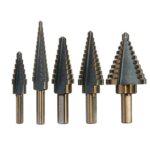 Broca de pagoda de alta velocidad ?? Abridor de acero Mango triangular Broca para escaleras, 5 In 1 / Set Stairs Drill Bit