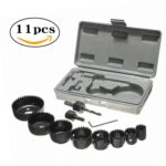 11 Uds. Agujero para carpintería, placa de yeso de 19-64mm, luz de techo, sierra de orificio para el ojo del techo, 11 PCS / Set