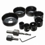 11 Uds. Agujero para carpintería, placa de yeso de 19-64mm, luz de techo, sierra de orificio para el ojo del techo, 11 PCS / Set - Imagen 2
