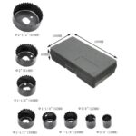 11 Uds. Agujero para carpintería, placa de yeso de 19-64mm, luz de techo, sierra de orificio para el ojo del techo, 11 PCS / Set - Imagen 3