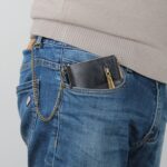 Cartera corta Baellerry con doble cremallera y tres pliegues para hombre, Baellerry Brown - Imagen 7