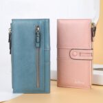 Baellerry - Cartera larga para mujer con cremallera y hebilla de gran capacidad, Baellerry let(Pink - Imagen 7