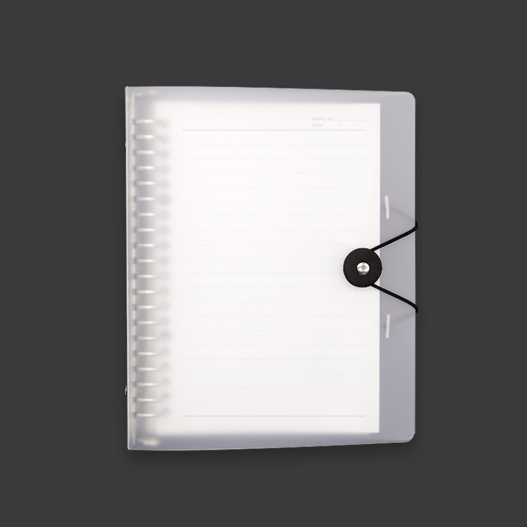 TBD0602140901.jpg Transparente mate PP Soft Shell Cover Hand Accountive Page, Estilo:, A5 Horizontal Core - Imagen 1