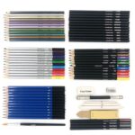 51 PCS / Set YOVER Sketch Pencil Set Kit de pintura de arte de plomo de color soluble en agua, YW-PMN051-01 - Imagen 2
