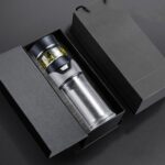101-500ML Taza de aislamiento Taza de té de separación de agua de té, estilo:, Glass Gray+Gift Box