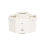 Portalápices de almacenamiento de escritorio de oficina de gran capacidad moderno Simple, White Rotary