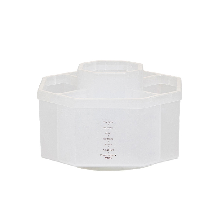 TBD0602147705.jpg Portalápices de almacenamiento de escritorio de oficina de gran capacidad moderno Simple, Frosted Transparent Rotary - Imagen 1