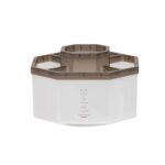 Portalápices de almacenamiento de escritorio de oficina de gran capacidad moderno Simple, Transparent Coffee Rotary