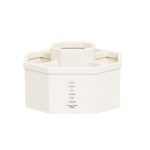 Portalápices de almacenamiento de escritorio de oficina de gran capacidad moderno Simple, White Non-Rotary