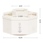 Portalápices de almacenamiento de escritorio de oficina de gran capacidad moderno Simple, Transparent Khaki Non-Rotary - Imagen 3
