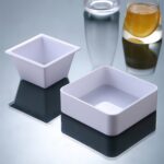 2 platos de aperitivos geométricos., Big Quartet (White) - Imagen 5