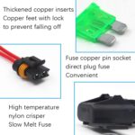 10 PCS Car Slice Portafusibles Caja de fusibles a prueba de agua Caja de fusibles de línea de cinta, 10 PCS Slice Fuse Holder - Imagen 4