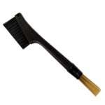 2 PCS KFS-04 Cepillo de limpieza de máquina de café de cerdas suaves de doble extremo, Double-ended Brush