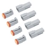 Terminal de conexión conductora del conector a prueba de agua del coche, 4 PCS DT04-2P / DT06-2S With Copper