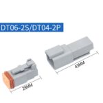 Terminal de conexión conductora del conector a prueba de agua del coche, 4 PCS DT04-2P / DT06-2S With Copper - Imagen 2