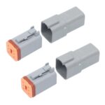 Terminal de conexión conductora del conector a prueba de agua del coche, 2 PCS DT04-6P / DT06-6S With Copper