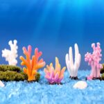 10 PCS Simulación Resina Coral Acuario Pecera Pequeños Adornos, No. 5 White - Imagen 4