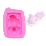 2 moldes de silicona para tartas de fondant y chocolate., Silicone Mold