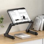 L03 Estante de lectura de elevación ajustable Soporte para computadora portátil, estilo:, Double Section Black
