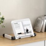 L03 Estante de lectura de elevación ajustable Soporte para computadora portátil, estilo:, Single Section White