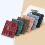 BOISEEN Tarjetero para mujer en relieve Ranura para múltiples tarjetas Hebilla Titular de la tarjeta bancaria Cartera pequeña, Green, Blue, Black, Pink, Maroon, Dark Red - Imagen 2