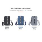 Baellerry Hombres Bolso de hombro Simple Casual Gran capacidad Messenger Bag Business Cremallera Cartera - Imagen 2