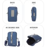 Baellerry Hombres Bolso de hombro Simple Casual Gran capacidad Messenger Bag Business Cremallera Cartera - Imagen 4