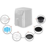 Air Fryer Accesorios para hornear Juego de acero inoxidable, 6 PCS/Set 7 inch - Imagen 2